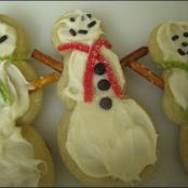 Frosted Snowmen Cookies