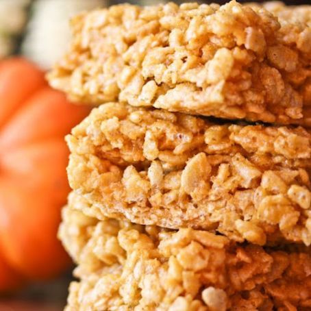 Pumpkin Spice Rice Krispies Treats