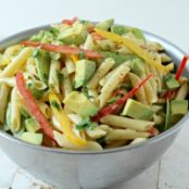 AVOCADO DIJON PASTA SALAD