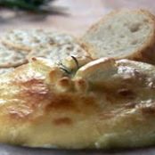 Baked Camembert with Pears and Dried Cranberries