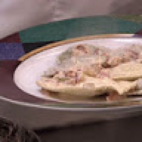 Lobster Ravoli with Crabmeat Cream Sauce