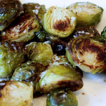 Roasted Romano Brussels Sprouts