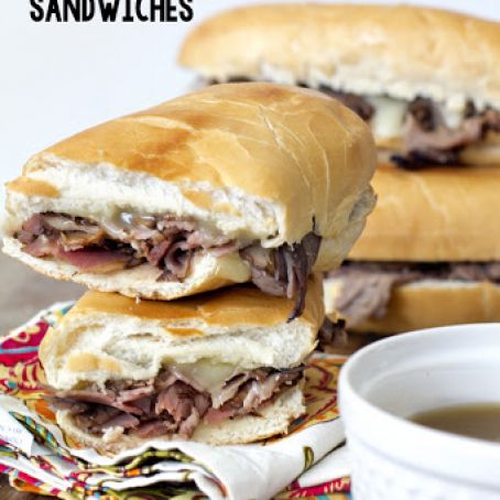 Easy Baked French Dip Sandwiches