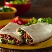 Refried Bean Roll-Ups (lighter recipe)
