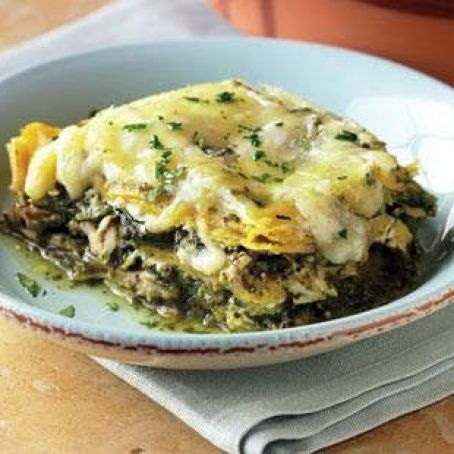 Stacked Chicken Enchiladas with Salsa Verde and Cheese