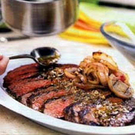 Mojo-Marinated & Grilled Flank Steak