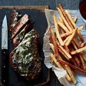 Strip Steak Fries with Bearnaise Butter