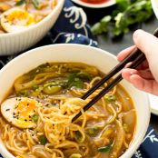 HOMEMADE EASY CHICKEN RAMEN & SOFT BOILED EGGS