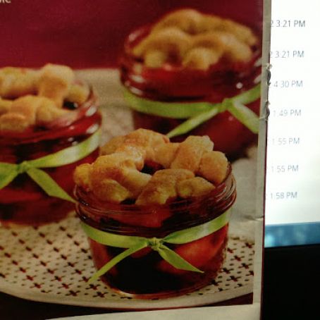 Cran-Apple Pies in Jars