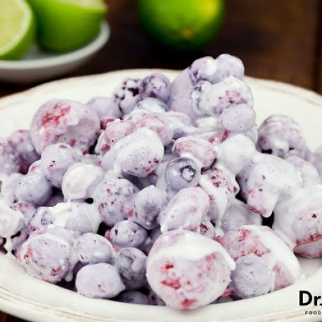 Frozen Berries with Coconut Milk and Lime Juice