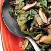 Sauté of Winter Greens and Shiitake Mushrooms