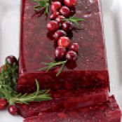 soup: Jellied Cranberry Sauce with Fuji Apple