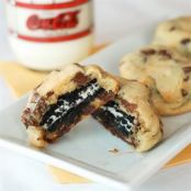 Oreo Stuffed Choc Chip Cookies