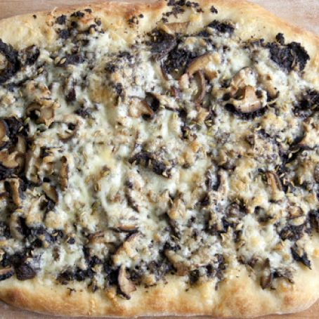 Duxelle Pizza w/ Fennel & Truffle Oil - Julia's