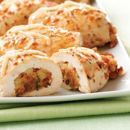 Bruschetta 'n Cheese-Stuffed Chicken Breasts