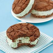 Chocolate-Mint Chip Ice Cream Sandwiches
