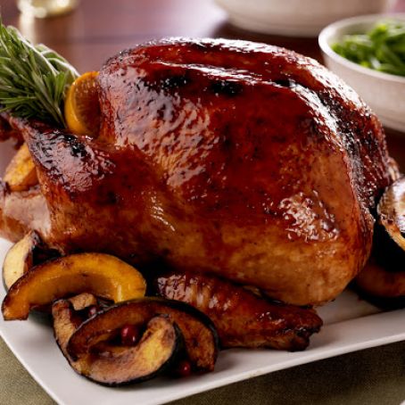 Brined Roast Turkey with a Chipotle-Honey Glaze