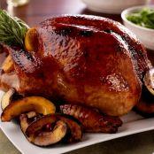 Brined Roast Turkey with a Chipotle-Honey Glaze