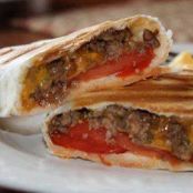 Grilled Cheeseburger Wrap