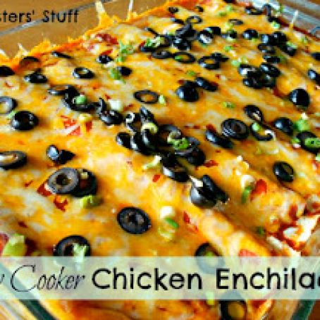 Slow Cooker Chicken Enchiladas