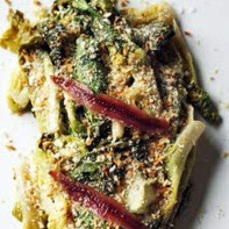 ESCAROLE SALAD w/CREAMY ANCHOVY DRESSING