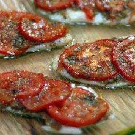 Fish with Tomatoes and Green Olive Tapenade