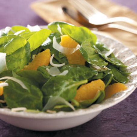 Orange Vinaigrette Spinach Salad Recipe
