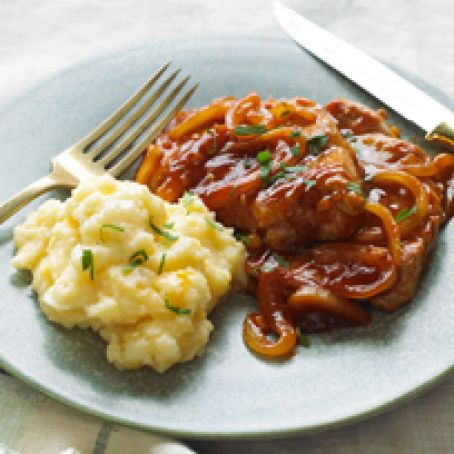 Quick BBQ Pork & Cheesy Potatoes