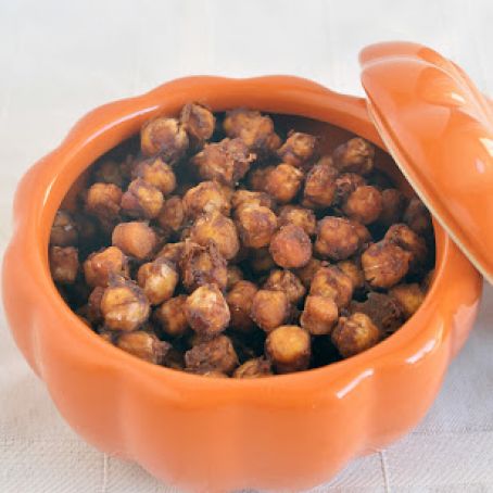 Pumpkin Spice Roasted Chickpeas