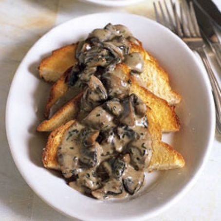 Mushrooms with Cream and Sage