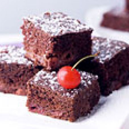Chocolate Cherry Cake Squares