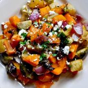 Squash, Apple, and Brussels Sprout Salad