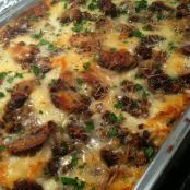 Mushroom Sausage Lasagna