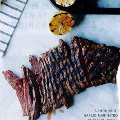 Lemon-and-Garlic-Marinated Flat Iron Steak