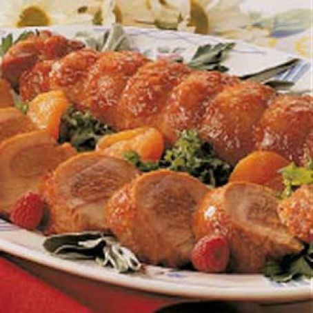 Apricot-Filled Pork Tenderloin Recipe
