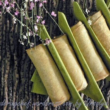 Spring Rolls Spinach, smoked cheese and jalapeno