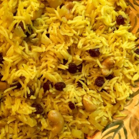 Basmati Rice with Raisins & Cashews