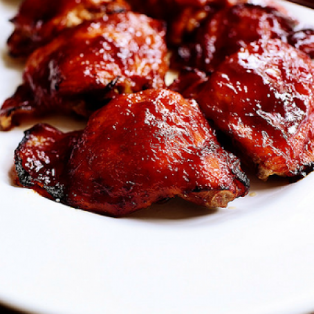 Oven Roasted BBQ Chicken Thighs