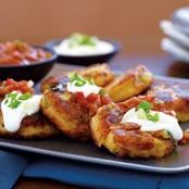 Fully Loaded Potato Skin Cakes
