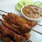 Chicken Satay with Peanut Dipping Sauce