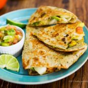 Quickie Cheeseless Quesadillas