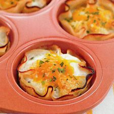 The Biggest Loser's Baked Eggs in Turkey Cups