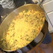 Spinach, Mushroom, Broccoli, Red Pepper and Tomato Frittata