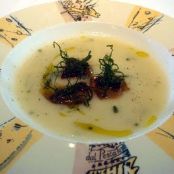 CREMA DE COLIFLOR CON FOIE GRAS CON MANGO