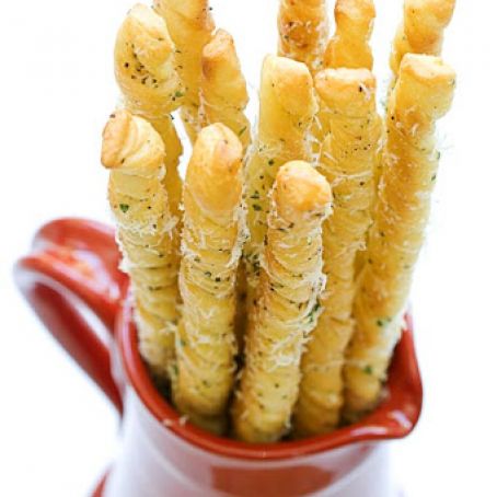Herb and Parmesan Bread Twists