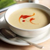 White Bean soup with chile paste