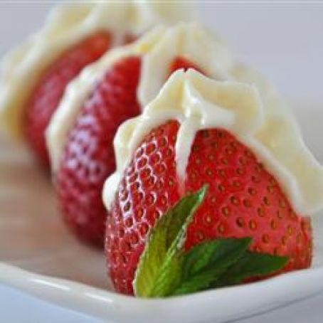 Marscapone Stuffed Strawberries