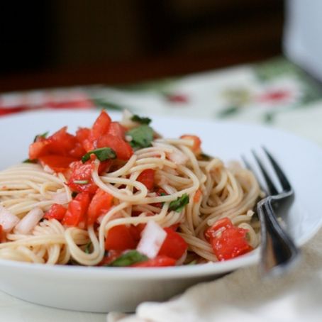 Pasta with Tomatoes & Basil for 2