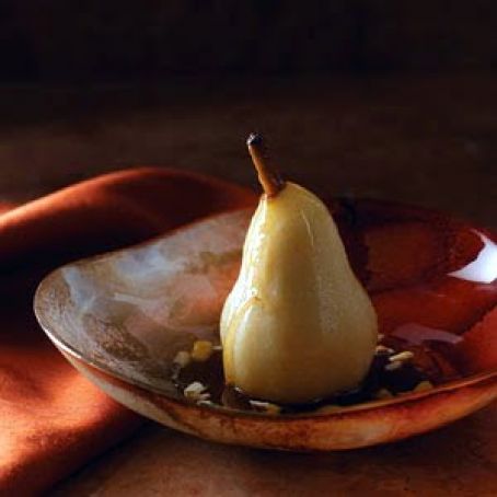 poached pears