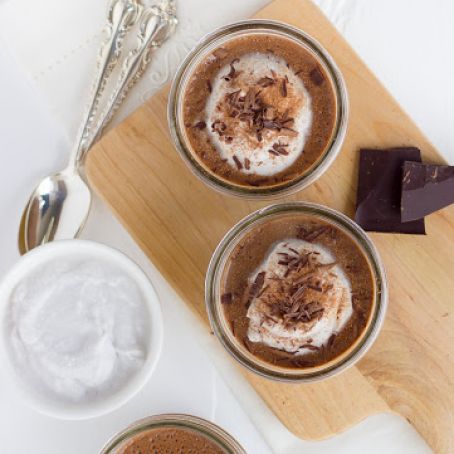 Chocolate Chia Seed Custard